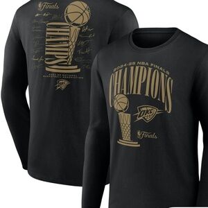 NBA 2024-25 Finals Champions Black Long Sleeve Shirt Sz S